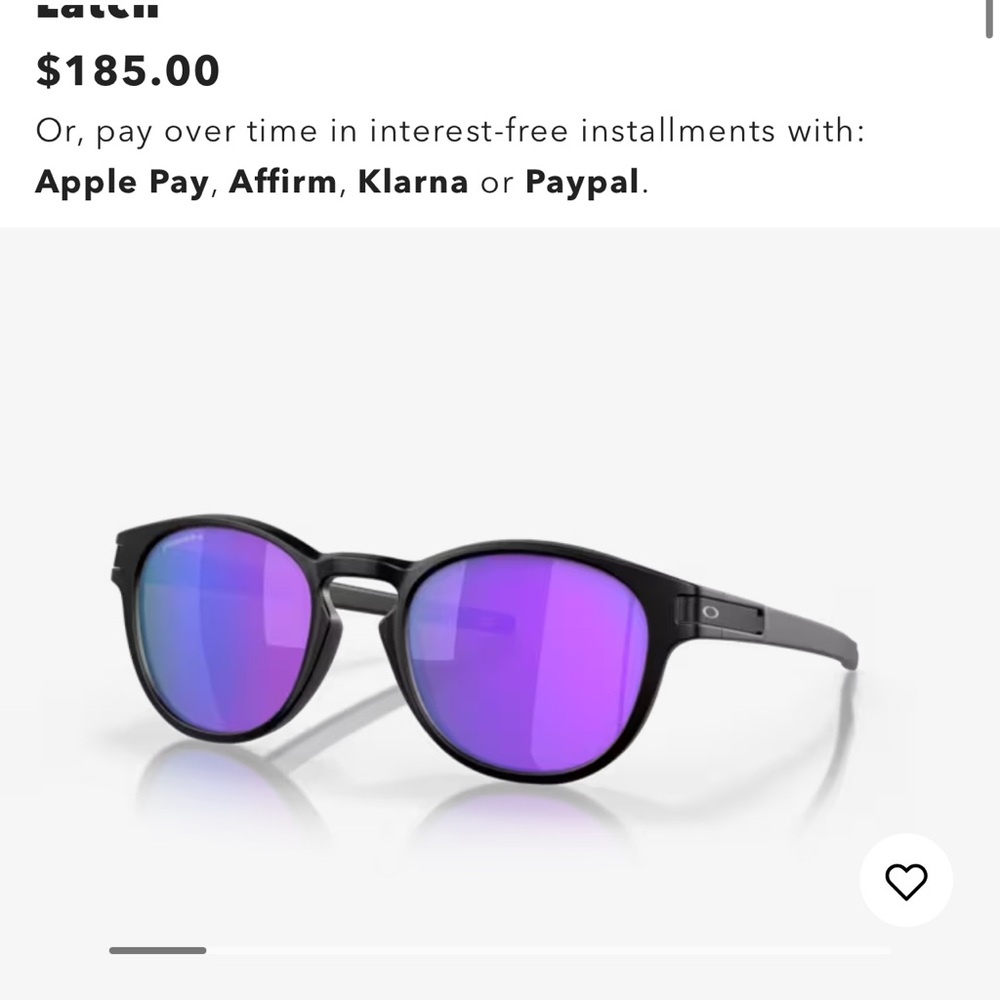 Oakley Latch Sunglasses, Black (brand new)